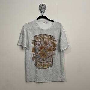 Altar’d State XS short sleeve t-shirt glitter floral spell out fairycore casual